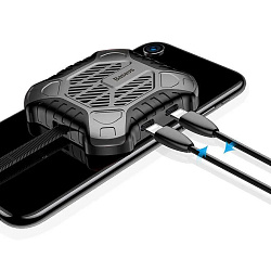 Адаптер-радиатор Baseus X-Men Audio Radiator (Lightning to Lightning x2), серый