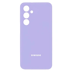 Клип-кейс (накладка) Silicone cover закрытый для Samsung Galaxy A35 силикон, лавандовый
