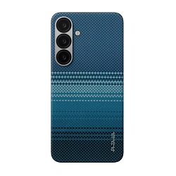 Клип-кейс (накладка) Pitaka Tactile Woven Case для Samsung Galaxy S25 кевлар (арамид), "восход луны"