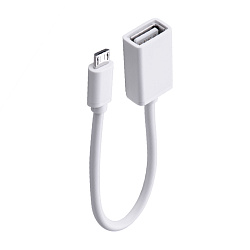Адаптер-переходник (Micro USB 3.0 to USB), белый