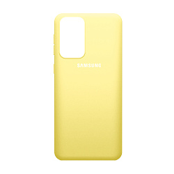 Клип-кейс (накладка) Silicone cover закрытый для Samsung Galaxy A33 силикон, жёлтый