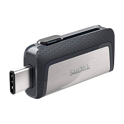 USB-флешка SanDisk Ultra Dual Drive USB-Type-C 256 ГБ, серебристый
