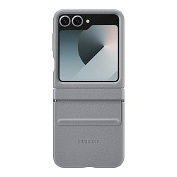 Клип-кейс (накладка) Samsung Kindsuit Case для Samsung Galaxy Z Flip 6 / 7 FE экокожа, серый