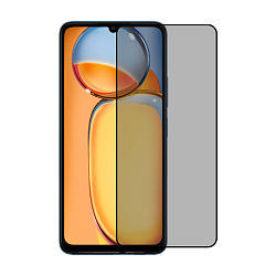 Защитное стекло 3D Premium для Xiaomi Redmi 13C / Poco C65, черная рамка