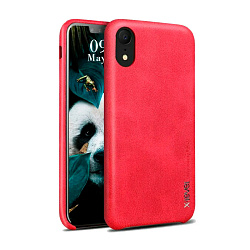 Клип-кейс (накладка) X-Level Vintage для Apple iPhone Xr экокожа, красный