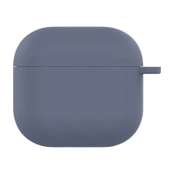 Кобура Silicon Protection Case для Apple AirPods 4 силикон, серо-лавандовый