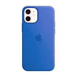 Клип-кейс (накладка) Silicone Case для Apple iPhone 12 / 12 Pro силикон, васильковый