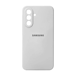 Клип-кейс (накладка) Silicone cover закрытый для Samsung Galaxy A36 силикон, белый