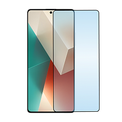 Защитное стекло 3D Premium для Xiaomi Redmi Note 13 5G / 13 Pro / 14S / Poco M6 Pro 4G / X6 / X6 Pro, черная рамка
