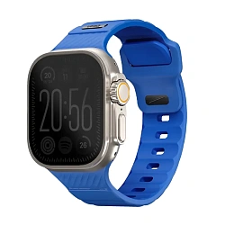 Спортивный ремешок UNIQ Stride для Apple Watch 44 / 45 / 46 / 49mm каучук синий