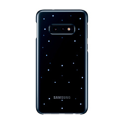 Клип-кейс (накладка) Samsung Led Cover для Samsung Galaxy S10e пластик, чёрный