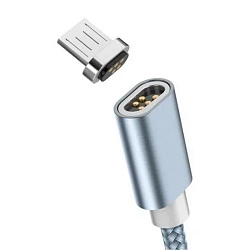Дата-кабель Hoco U40A Magnetic Micro 1 м, серый