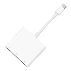 Адаптер-переходник Apple Digital AV Multiport Adapter (Type-C to HDMI + Type-C + USB) белый