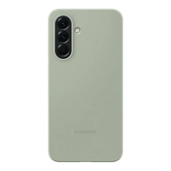 Клип-кейс (накладка) Samsung Silicone Case для Samsung Galaxy A56 силикон, поликарбонат, серо-зелёный