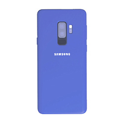 Клип-кейс (накладка) Silicone cover для Samsung Galaxy S9 Plus силикон, васильковый