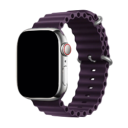 Ремешок Ocean Band для Apple Watch 38 / 40 / 41 / 42mm силикон тёмно-фиолетовый