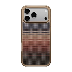 Клип-кейс (накладка) Pitaka Aramid ProGuard Case для Apple iPhone 17 Pro кевлар (арамид), "закат" (KI1702MGP)
