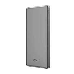 Внешний аккумулятор WIWU Slim Power Bank 10000 мАч 22.5 Вт серый