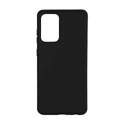 Клип-кейс (накладка) Silicone cover (без лого) для Samsung Galaxy A72 силикон, чёрный