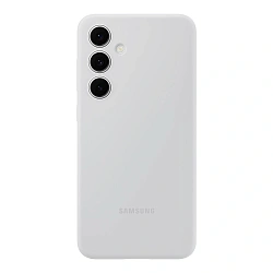 Клип-кейс (накладка) для Samsung Galaxy S24 FE силикон, серый