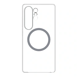 Клип-кейс (накладка) Clear Case MagSafe для Samsung Galaxy S25 Ultra поликарбонат, прозрачный