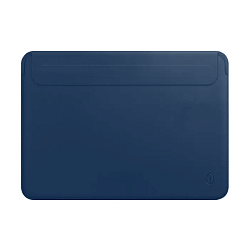 Чехол WIWU Skin Pro 2 Leather Sleeve для Apple MacBook Pro 16" (2021 - 2024) полиуретан, кожа, синий