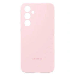 Клип-кейс (накладка) Silicone cover закрытый для Samsung Galaxy A35 силикон, пудровый