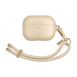 Кобура UNIQ Coehl Haven для Apple AirPods Pro 2 искусственная кожа, бежевый
