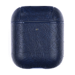 Кобура для Apple AirPods 2018 / 2019 искусственная кожа, тёмно-синий