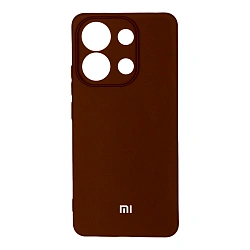Клип-кейс (накладка) Silicone cover закрытый для Xiaomi Redmi Note 13 Pro 5G / Poco X6 5G силикон, вишнёвый