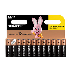 Батарейка Duracell Basic AA LR6-12BL, 12шт