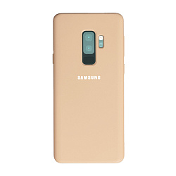 Клип-кейс (накладка) Silicone cover для Samsung Galaxy S9 Plus силикон, пудровый