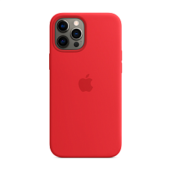 Клип-кейс (накладка) Silicone Case для Apple iPhone 12 Pro Max силикон, красный