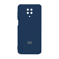 Клип-кейс (накладка) для Xiaomi Redmi Note 9s / Note 9 Pro силикон, тёмно-синий