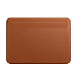 Чехол WIWU Skin Pro 2 Leather Sleeve для Apple MacBook Air 13" (2022 - 2025) полиуретан, кожа, коричневый
