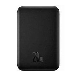 Внешний аккумулятор с беспроводной зарядкой Baseus Magnetic Wireless Charging 6000 мАч 20 Вт чёрный