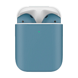 Беспроводные наушники Apple AirPods 2 с зарядным футляром серо-голубой матовый (MV7N2)