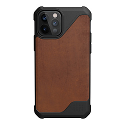 Клип-кейс (накладка) UAG Metropolis LT для Apple iPhone 12 / 12 Pro полиуретан, кожа, коричневый