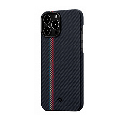 Клип-кейс (накладка) Pitaka Fusion Weaving MagEZ Case 2 для Apple iPhone 13 Pro Max кевлар (арамид), "концерт"
