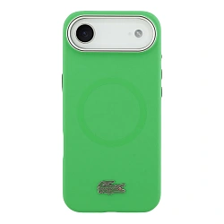 Клип-кейс (накладка) CG Mobile Lacoste Liquid Silicone Magsafe для Apple iPhone Air силикон, зелёный
