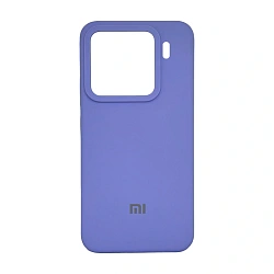 Клип-кейс (накладка) Silicone cover закрытый для Xiaomi 15 силикон, лавандовый