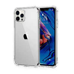 Клип-кейс (накладка) King Kong для Apple iPhone 12 Pro Max силикон, прозрачный