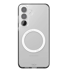 Клип-кейс (накладка) VLP Crystal Case Magsafe для Samsung Galaxy S25 FE поликарбонат, термополиуретан, прозрачный