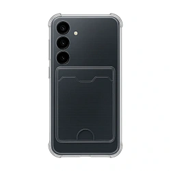 Клип-кейс (накладка) с визитницей для Samsung Galaxy S23 FE силикон, прозрачный