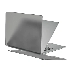 Клип-кейс (накладка) uBear Ice для Apple MacBook Air 13" (2022 - 2025) поликарбонат, силикон, затемнённый