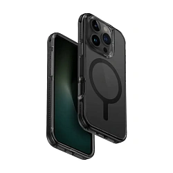 Клип-кейс (накладка) UNIQ Combat MagSafe для Apple iPhone 16 Pro Max полиуретан, чёрный