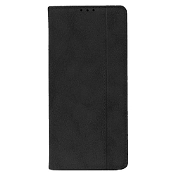 Чехол-книжка Premium Rich Boss для Xiaomi Redmi Note 13 Pro 4G / Note 14S / Poco M6 Pro 4G   искусственная кожа, чёрный