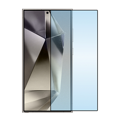 Защитное стекло 3D Classic для Samsung Galaxy S24 Ultra, черная рамка