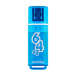 USB-флешка SmartBuy Glossy 64 ГБ синий