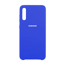Клип-кейс (накладка) Silicone cover для Samsung Galaxy A70 силикон, синий